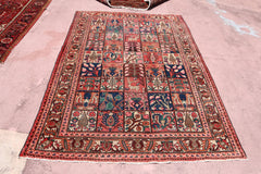 Bakhtiari Rug, Geometric Rug, Types Of Persian Rugs
