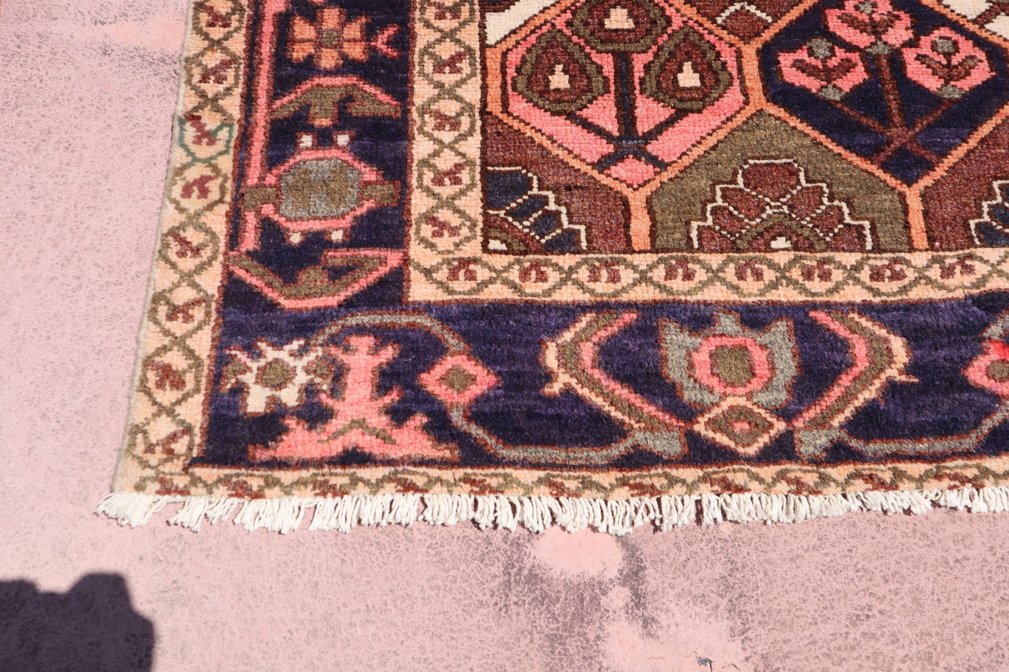 Bakhtairi Rug, Persian Design Rug, Vegetable Dye Rug