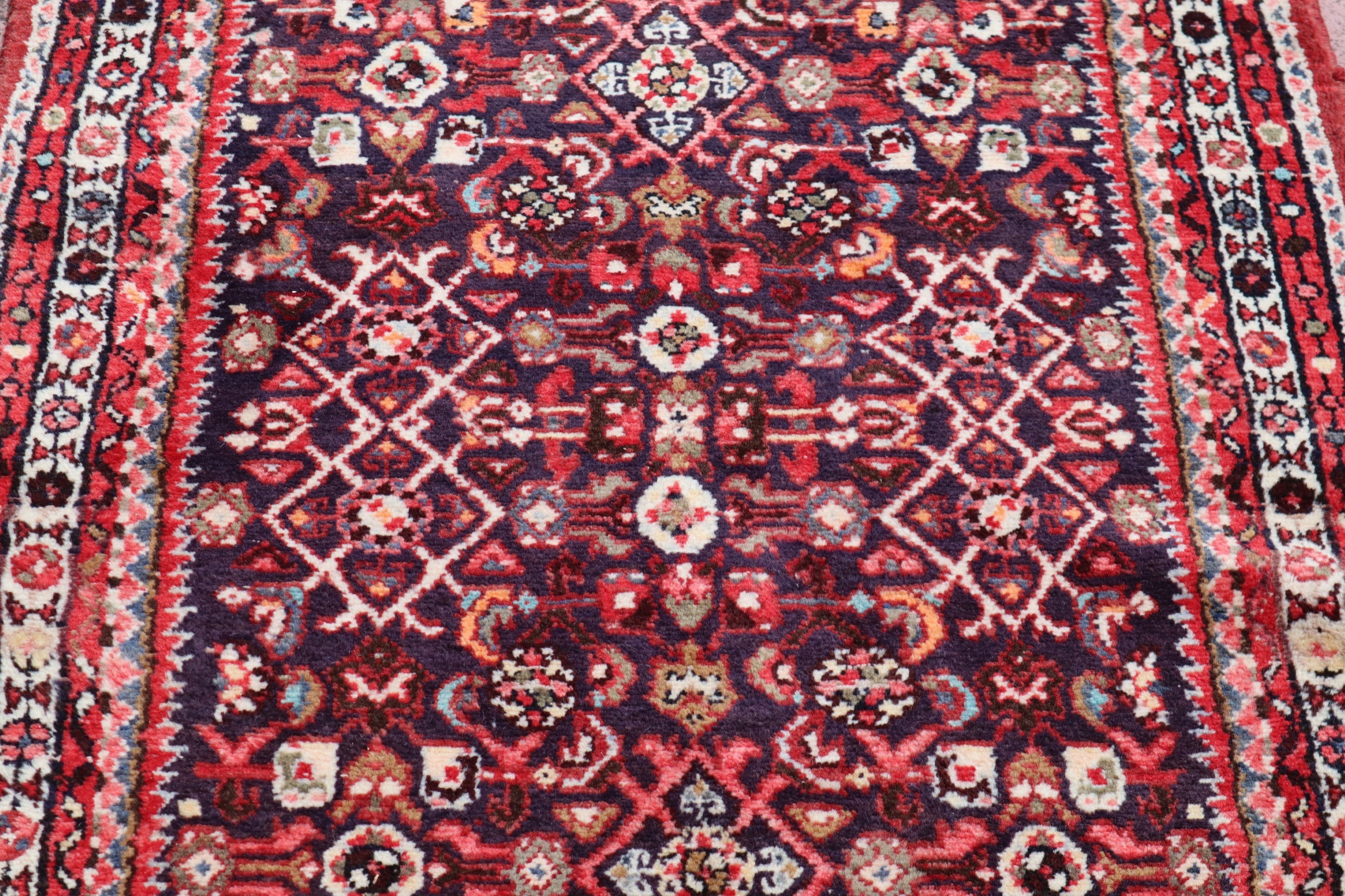 Persian Runner Rug, Traditional Runner, Natural Multi