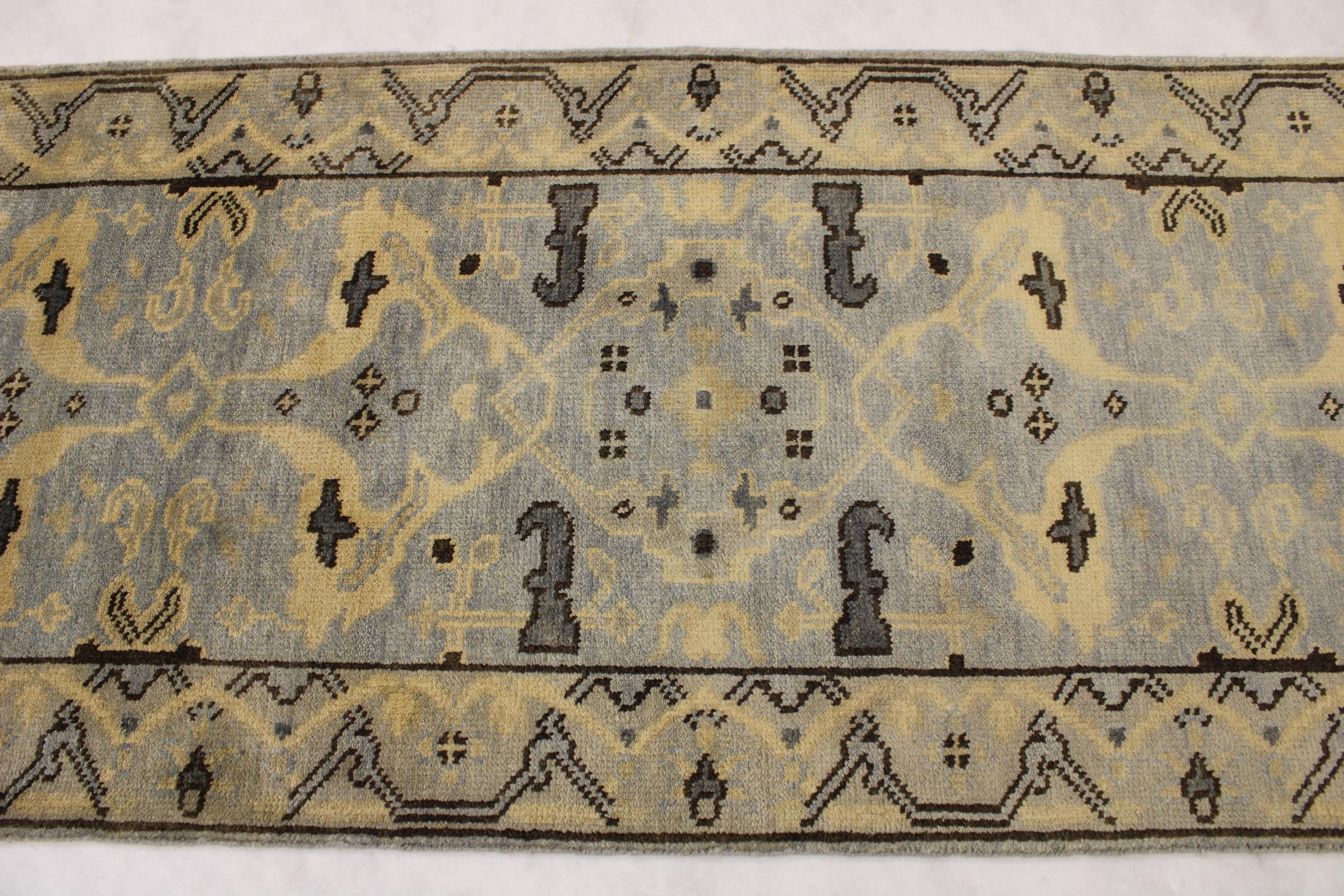 Antique Runner, Oushak Rugs, Hall Runners, Outdoor Runner Rug, Entryway Rug Size