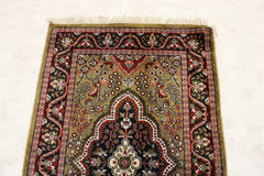 jammu kashmir rug, hand knotted runner, entryway runner, carpet runners, kitchen floor mats