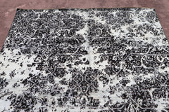 Contemporary Rug, 8x10 Afghan Rug, Natural Multi, Wool Rugs