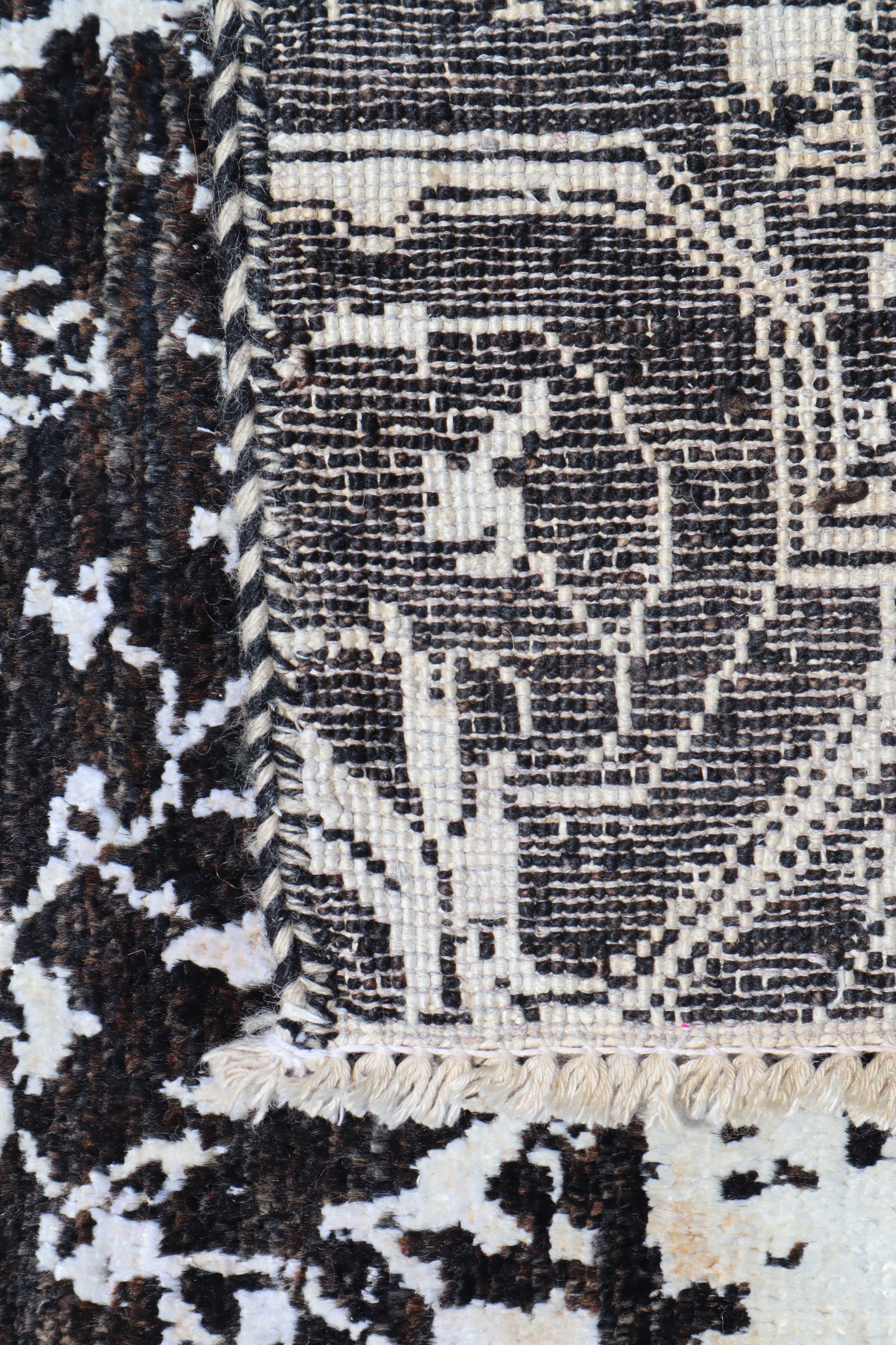 Contemporary Rug, 8x10 Afghan Rug, Natural Multi, Wool Rugs