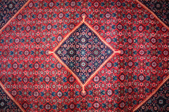 Mahalat Rug, Geometric Rug, Hand Knotted Rug