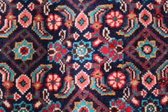 Mahalat Rug, Geometric Rug, Hand Knotted Rug