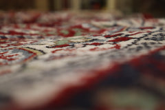 Mahalat Rug, Geometric Rug, Hand Knotted Rug