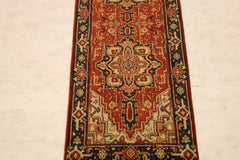 Serapi Rug, Hand Knotted Runners, 3x10 Runner, Non Slip Runner Rug, Outdoor Carpet Runner
