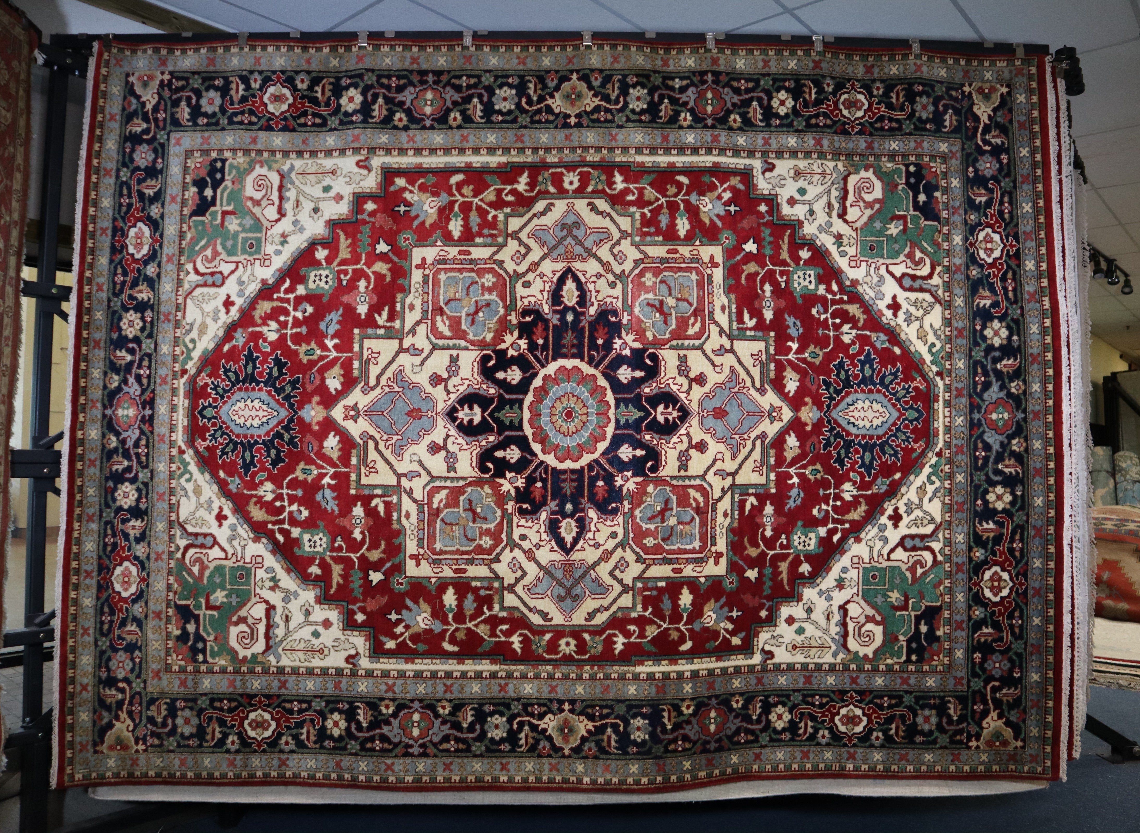 Serapi Rug, Vegetable Dye Rug, Persian Rug, Area Rug 9x12