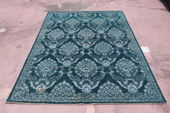 Colorful Area Rug, Hand Knotted Rug, Contemporary Rug