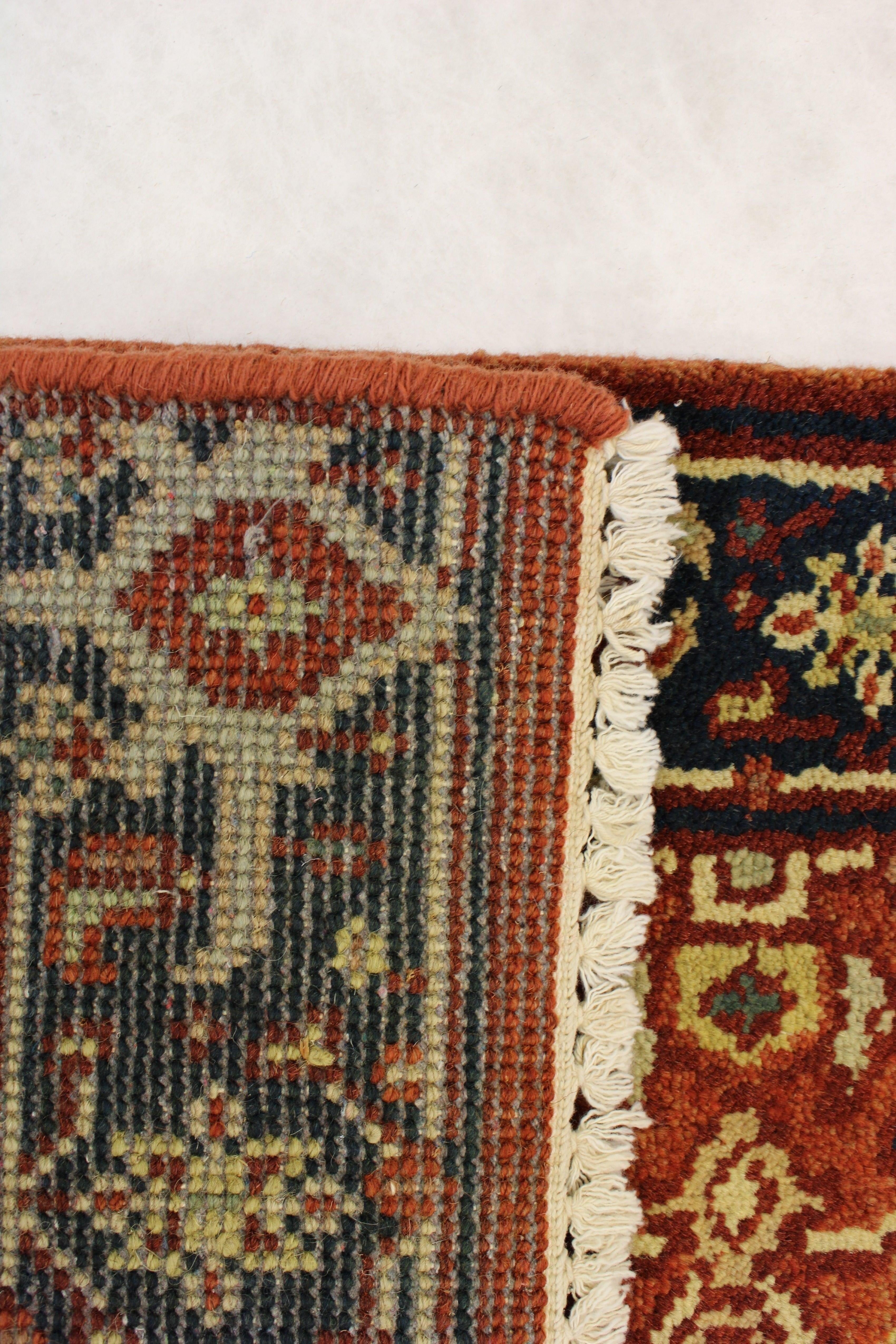 Serapi Rug, Hand Knotted Runners, 3x10 Runner, Non Slip Runner Rug, Outdoor Carpet Runner