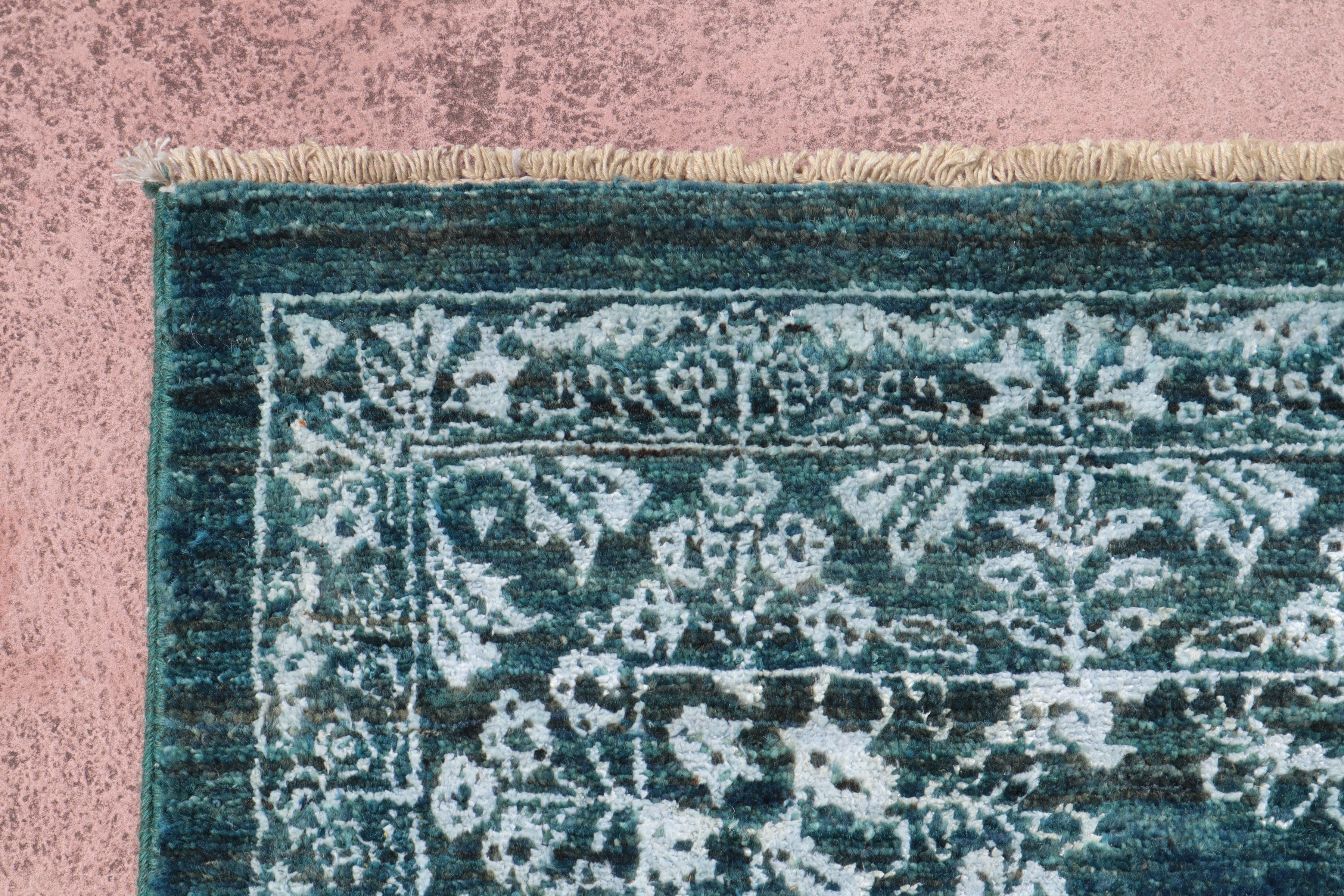 Colorful Area Rug, Hand Knotted Rug, Contemporary Rug