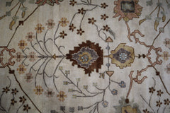 Antique Oushak Rug, Geometric Rug, Hand Knotted Indian Rug