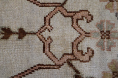 Antique Oushak Rug, Geometric Rug, Hand Knotted Indian Rug