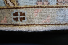 Antique Oushak Rug, Geometric Rug, Hand Knotted Indian Rug