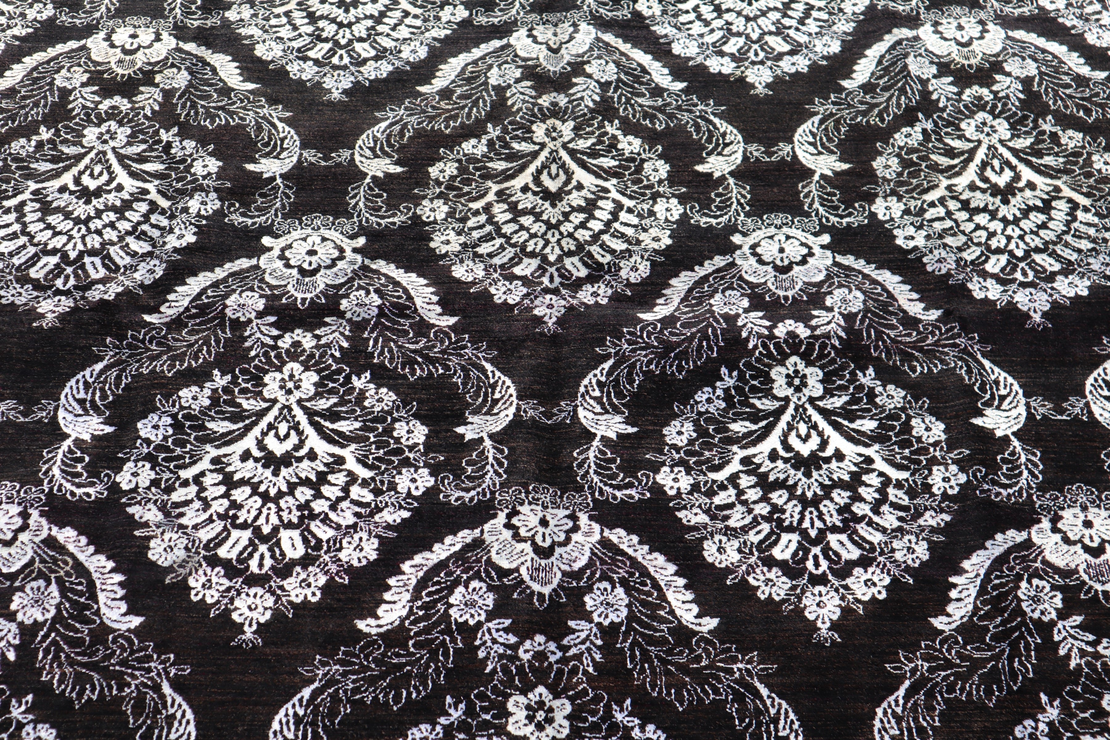 Contemporary Area Rug, Afghan Hand Knotted Rug, 9x13 Rug