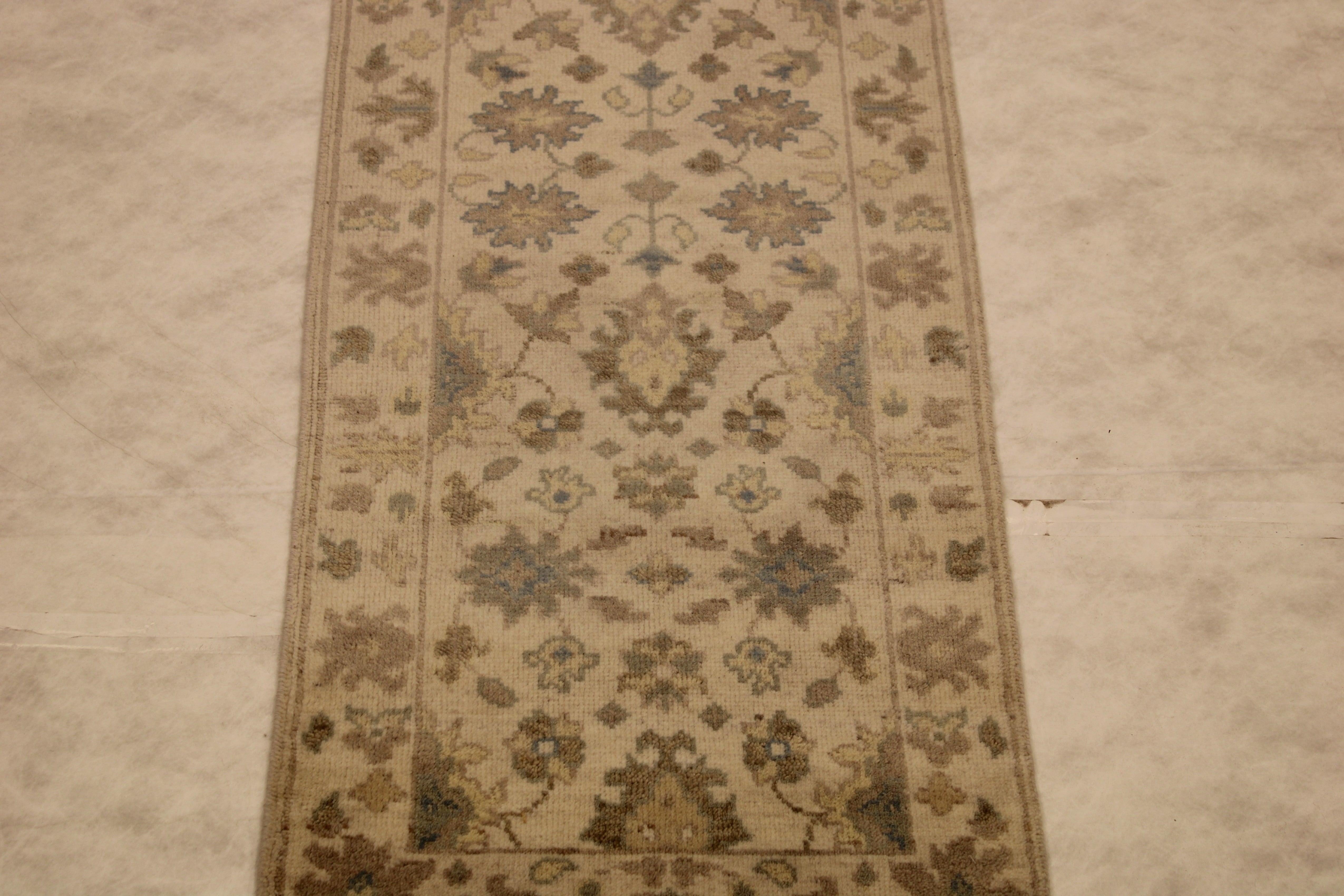 2'6" x 11'9" Oushak Hand Knotted Runner