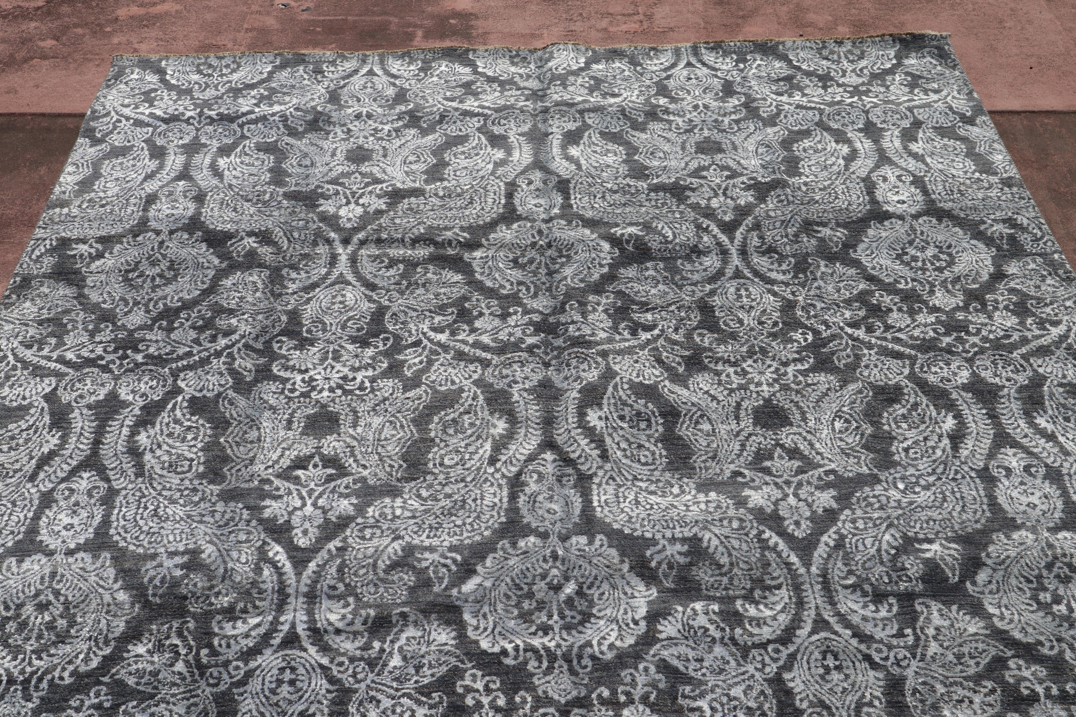 Contemporary Hand Knotted Rug, Afghanistan Wool Rug