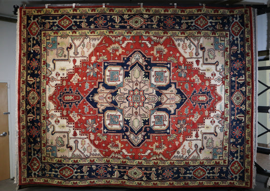 Serapi Rug, Oriental Rug, 9x12 Area Rug, Indian Rug