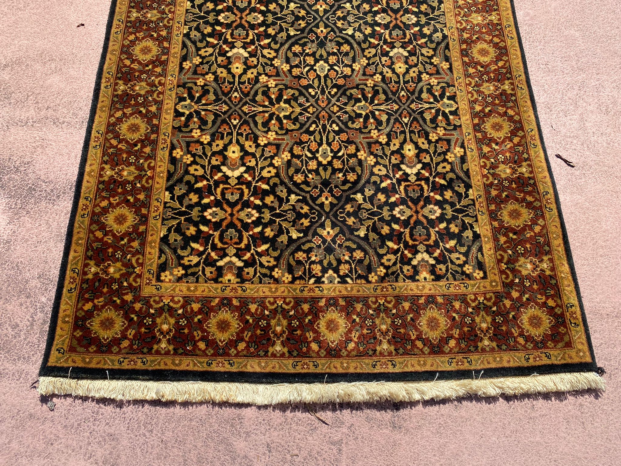 Sarook Rug, Hand Knotted Wool Runner, 3x16 Runner