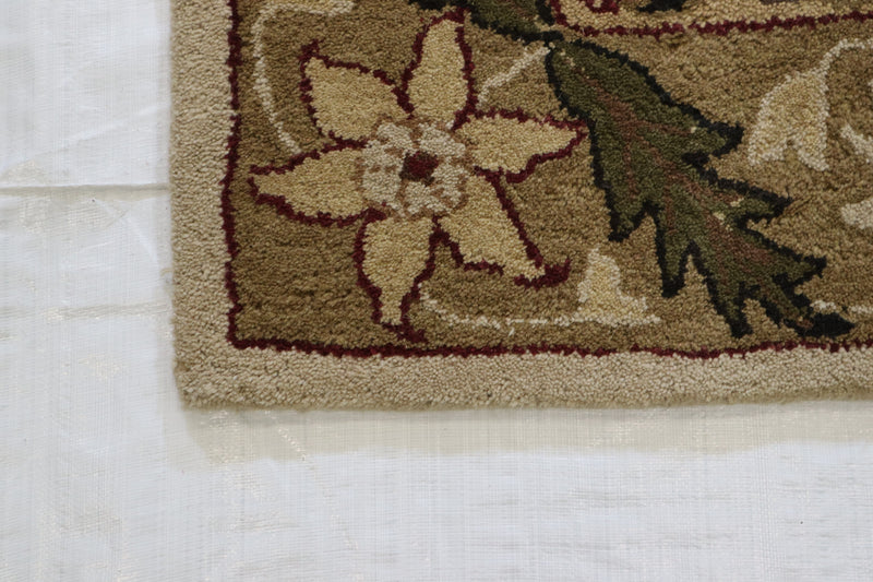 Tufted Rug, Indian Rug, 5x8 Area Rug