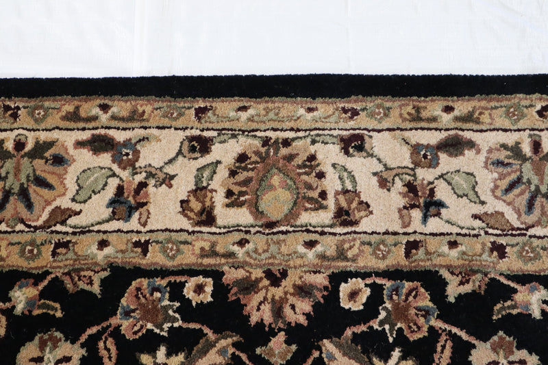 Black Oriental Rug - Hand Tufted Wool Rug