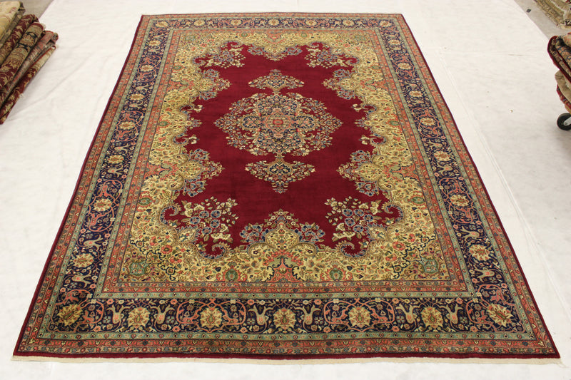 Red Persian Rug, Semi Antique Rug