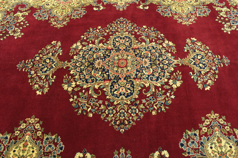 Red Persian Rug, Semi Antique Rug