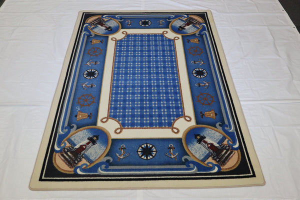 Machine Made Rug - Blue Oriental Rug