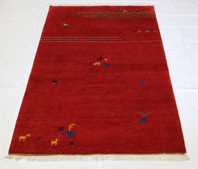 Colorful Rug, Hand Knotted Wool Rug