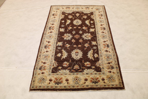 3x5 Traditional Rug, Afghan Oushak Rug