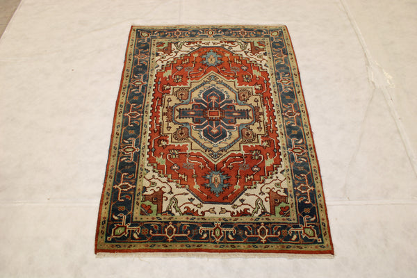 Indian Serapi Rug, 4x6 Oriental Rug