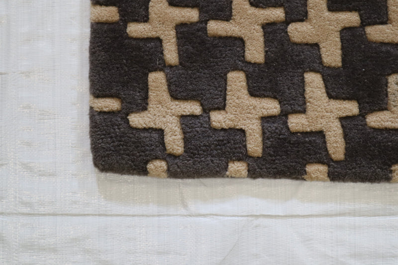 Hand Tufted Rug, Traditional Wool Rug