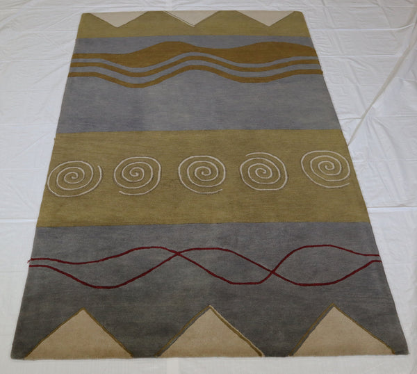 Hand Tufted Wool Rug, Colorful Rug