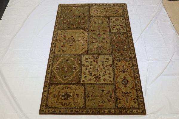 Indian Rug, 5x8 Area Rug, Handmade Rug, Traditional Rug