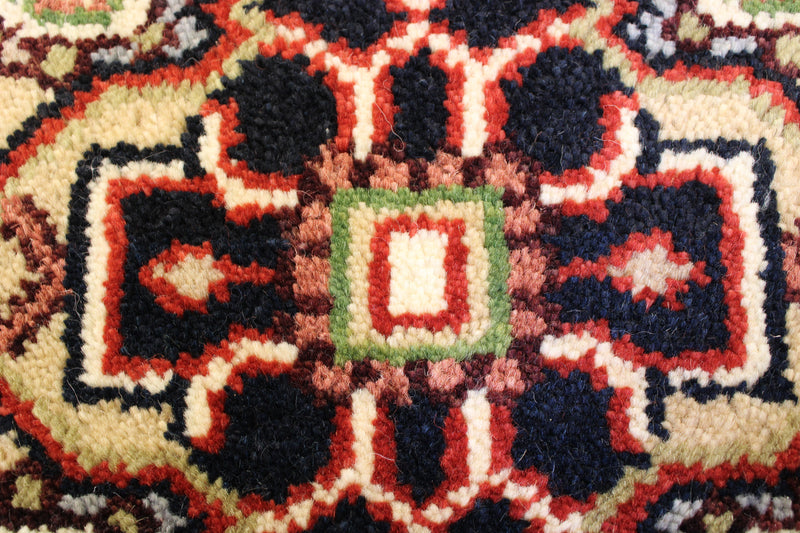 Indian Serapi Rug, 4x4 Round Rug