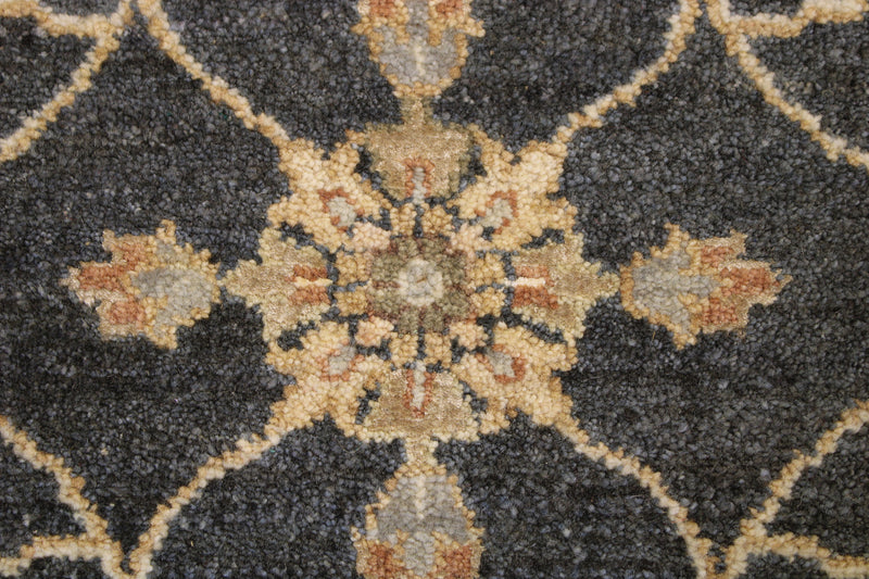 Oushak Round Rug, Hand Knotted Round Rug