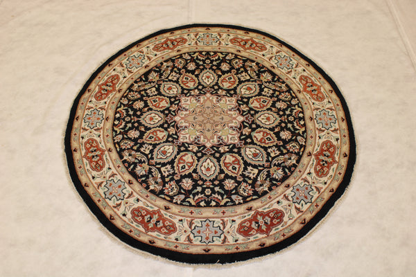 5x5 Round Rug, Oriental Round Rug, Pak-Persian Rug