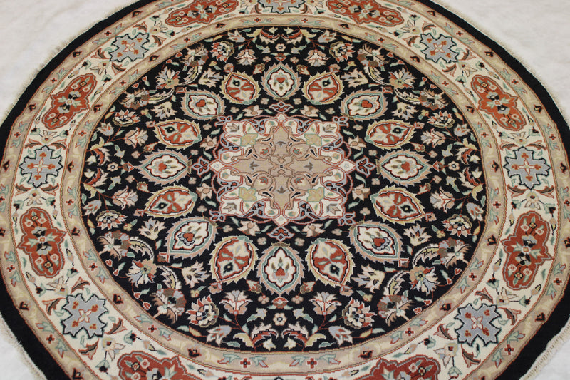 5x5 Round Rug, Oriental Round Rug, Pak-Persian Rug