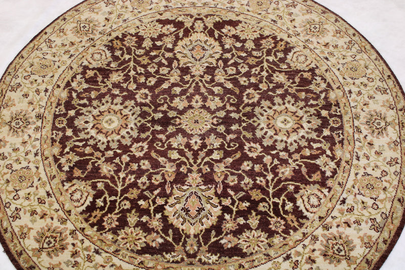 Oushak Round Rug, Traditional Round Rug