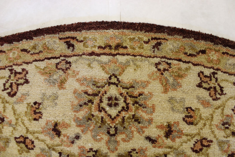 Oushak Round Rug, Traditional Round Rug