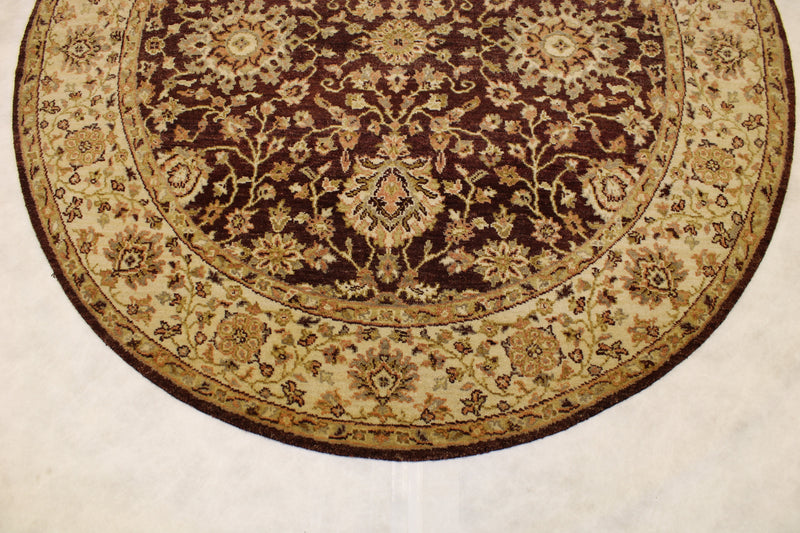 Oushak Round Rug, Traditional Round Rug