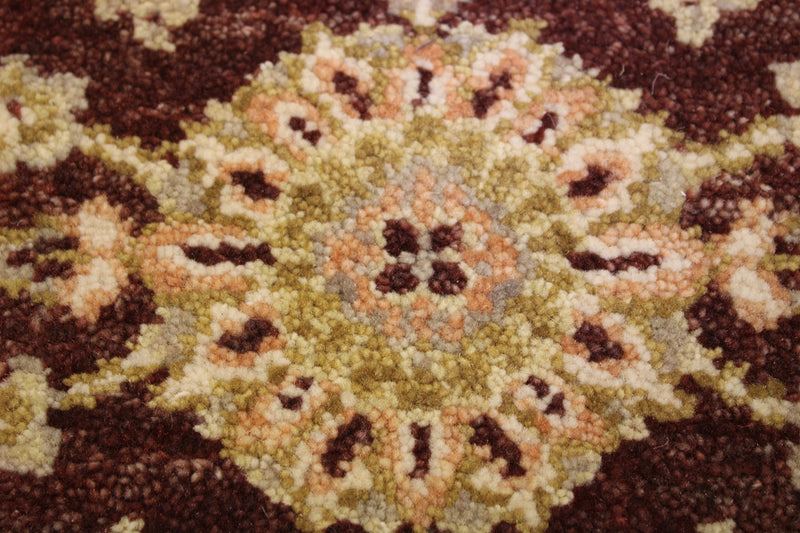 Traditional Round Rug, Oushak Round Rug, Indian Rug