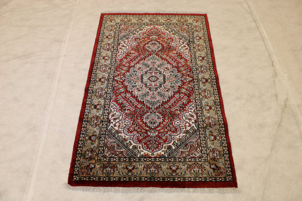 Jammu Kashmir Rug, Indian Hand Knotted Rug