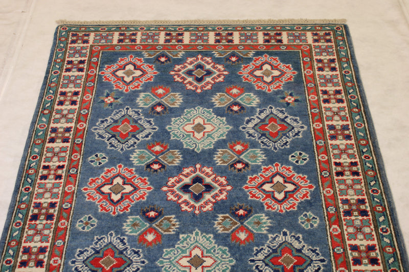 Afghan Tribal Rug, 3x5 Kazak Rug