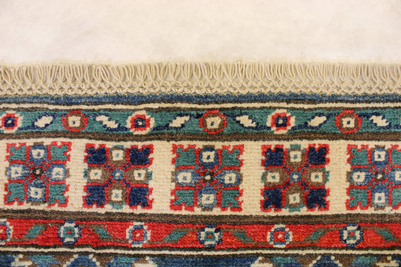 Afghan Tribal Rug, 3x5 Kazak Rug