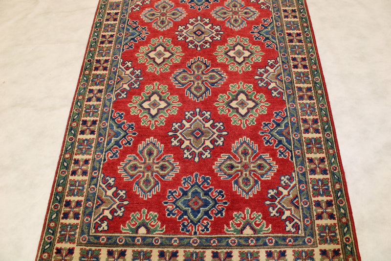 Afghan Kazak Rug, 3x5 Traditional Rug