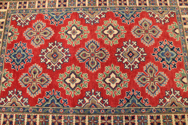 Afghan Kazak Rug, 3x5 Traditional Rug