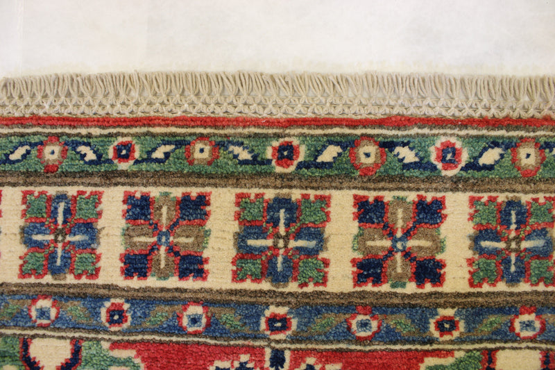 Afghan Kazak Rug, 3x5 Traditional Rug