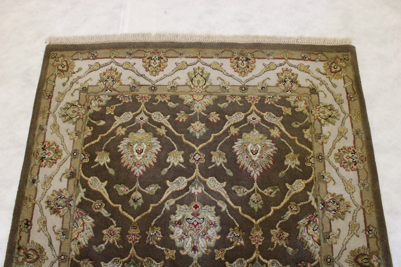 4x6 Persian Rug, Indian Silk Flower Rug