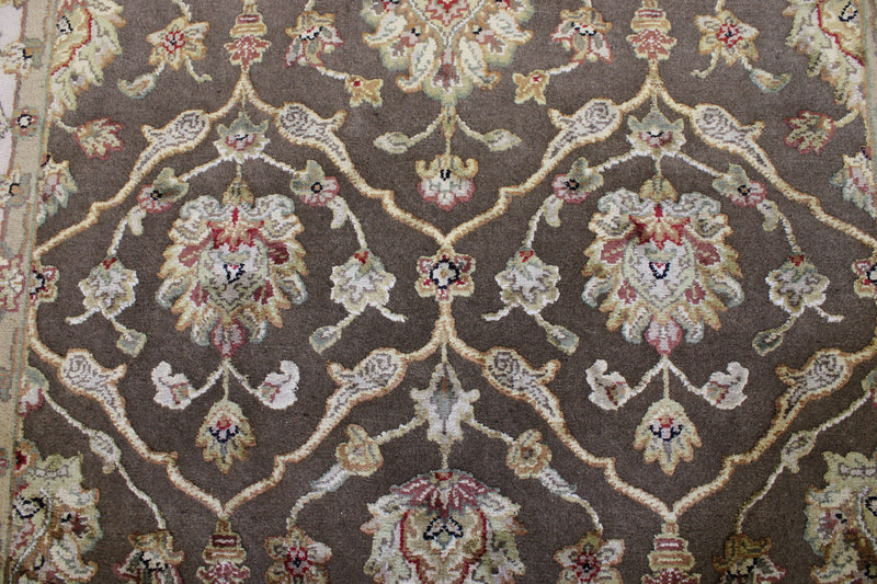 4x6 Persian Rug, Indian Silk Flower Rug